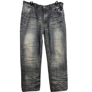 Antik Denim‎ Jeans Mens 36 Blue Distressed Embroidered Pocket Designer Denim